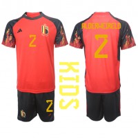 Fotballdrakt Barn Belgia Toby Alderweireld #2 Hjemmedraktsett VM 2022 Kortermet (+ Korte bukser)